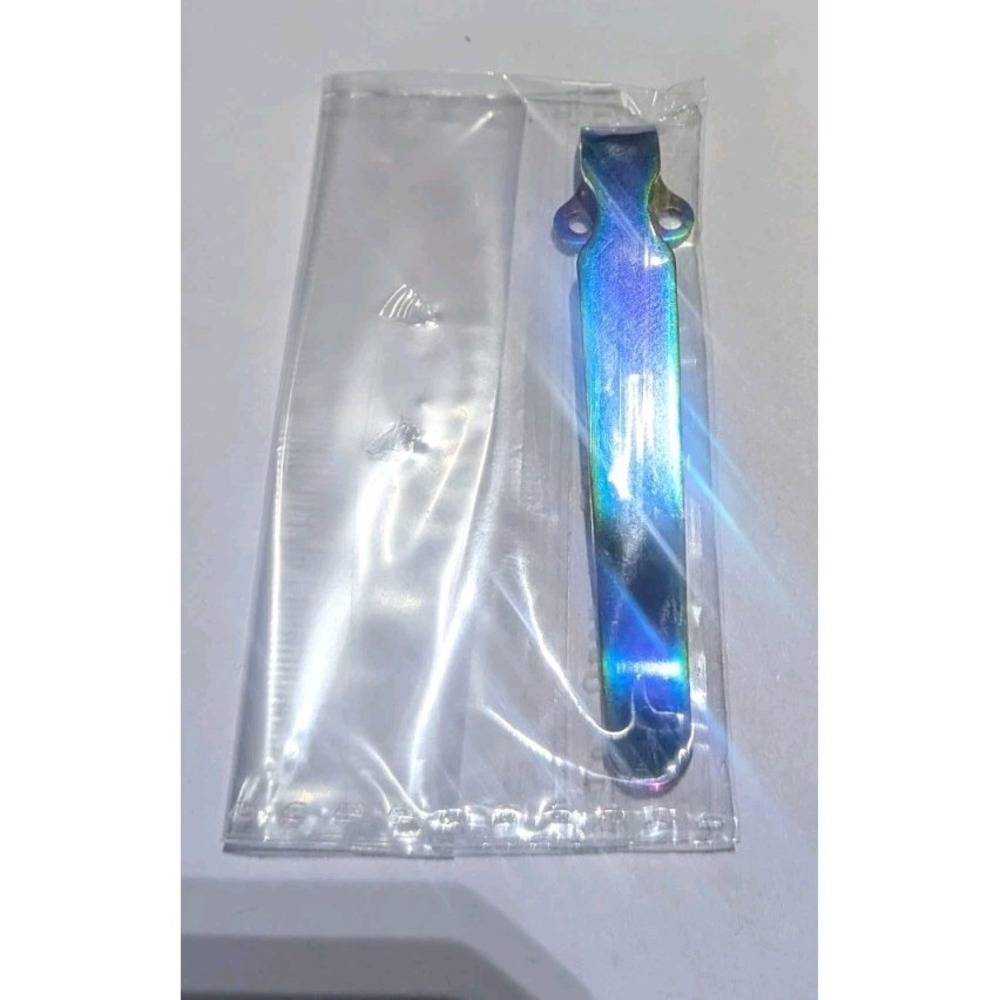(Blue) Titanium Deep Carry Pocket Clip Made for Benchmade 583 Griptilian ZT0620